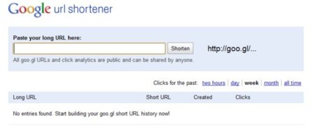 Goo.gl ahora puede usarse como un acortador de URLs normal