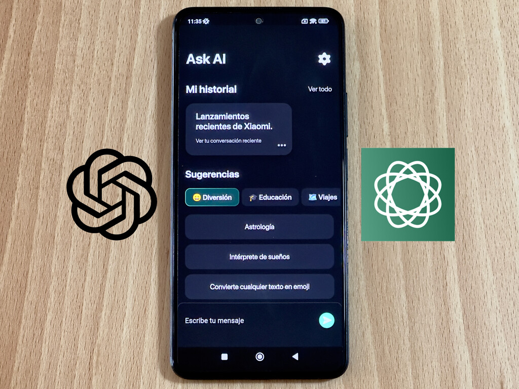 Charla con chatGPT siempre que quieras, desde tu móvil y gratis con esta app para tu Xiaomi