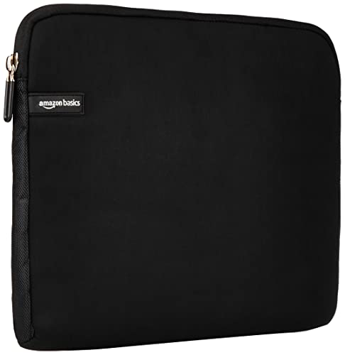 Amazon Basics Funda para portátiles de hasta 14-Pulgadas, Color Negro
