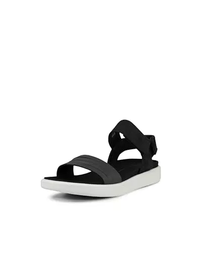 ECCO FLOWTW, Sandalia con Pulsera, Negro (Black/Black 51052), 35 EU