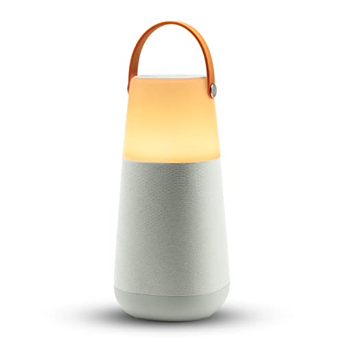 ION Audio Bright MAX - Altavoz Bluetooth portátil Impermeable, con iluminación, Sonidos atmosféricos a 360°, tecnología Multi-Sync y batería Recargable, Gray