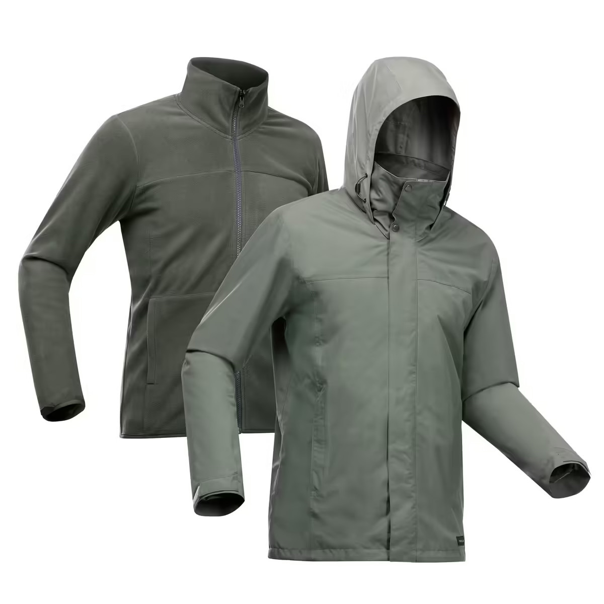 Chaqueta 3en1 de montaña y trekking impermeable Hombre Forclaz SH100
