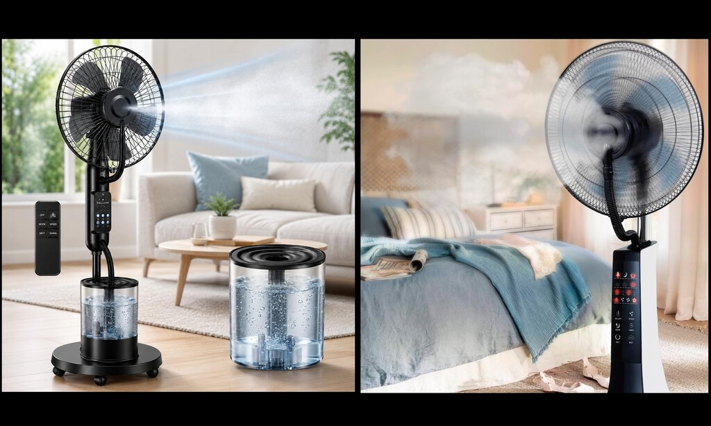 Ventilador con nebulización para casa, sí o no. Estas son sus ventajas e inconvenientes 