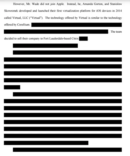 Apple の訴訟に対する Corellium の回答の抜粋