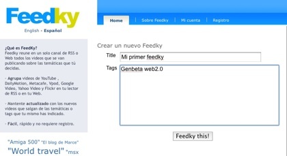 Feedky, rastrea Internet en busca de vídeos deseados de forma automática