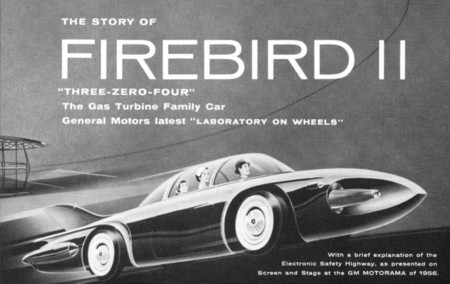 Cartel de 1956 de la presentación del GMC Firebird II