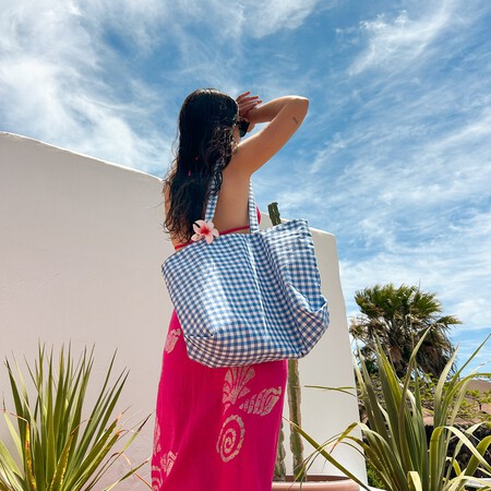 Bolso Bonito Shopper Verano Playa Oficina Cuadros Barato Shein