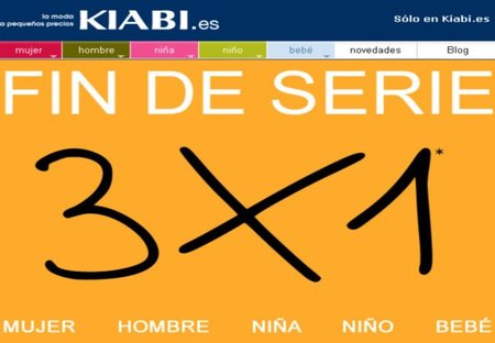 Kiabi, un 3x1 sólo hoy domingo en su web