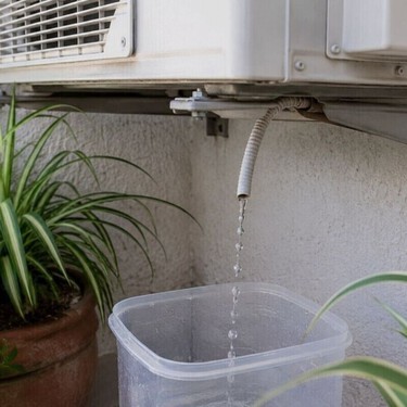 Los expertos en aire acondicionado están de acuerdo: “El agua del aire acondicionado es agua destilada que puede servir para el jardín o el hogar”