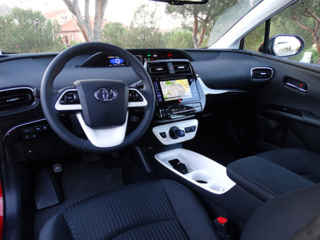 Prueba Toyota Prius 2016 Interiores
