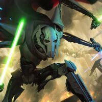 Ver al General Grievous pelear con sables láser es tan flipante que ni siquiera los droides separatistas se lo querían perder 