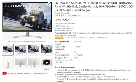 Oferta Monitor Lg