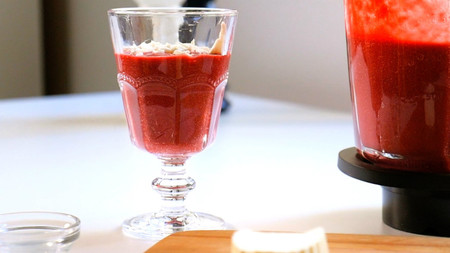 Gazpacho de remolacha. Receta (con vídeo) fácil y rápida