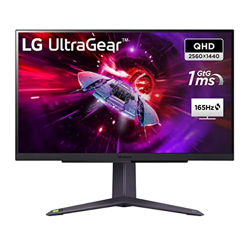LG 27GR75Q-B - Monitor Gaming Ultragear, 27", Pantalla IPS: 2560 x 1440px, 16:9, NVIDIA G-Sync, AMD FreeSync Premium, HDR10, Negro