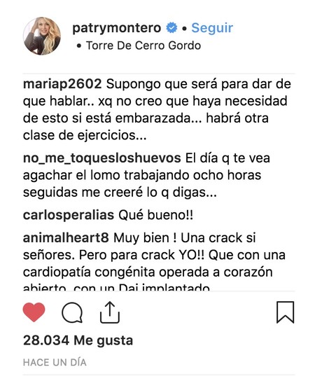 Comentarios en Instagram