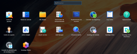 O software e onde tudo acontece dentro do NAS DS725+ da Synology