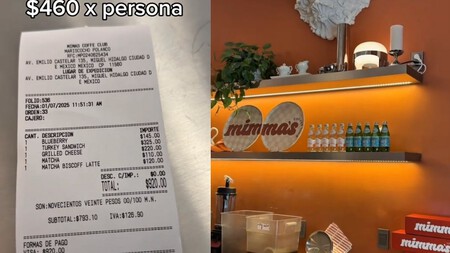 Cuenta de cafetería en Polanco