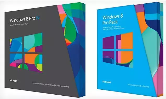 Embalaje Windows 8