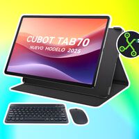 Tablet barata Android con 128 GB de memoria y mucha batería. Trae teclado y mouse de regalo