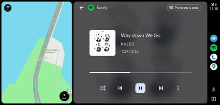 Spotify で音楽を再生しながらバックグラウンドで Waze を実行する