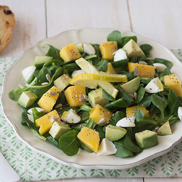 Ensalada de aguacate y mango: receta fácil, rápida y deliciosa