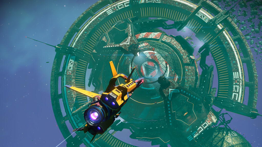 Estos jugadores de No Man's Sky han construido sus propias estaciones espaciales, pero Hello Games nunca las metió en el juego Estos jugadores de No Man's Sky han construido sus propias estaciones espaciales, pero Hello Games nunca las metió en el juego