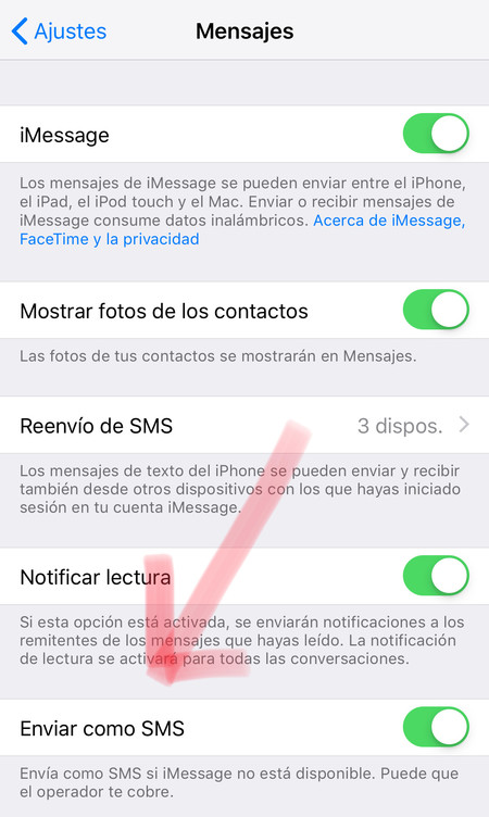 Mensajes Opciones Iphone