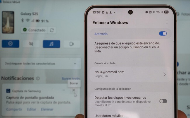 Enlace Windows Galaxy S25 Portada