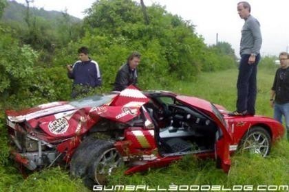 Accidente en la Gumball 3000