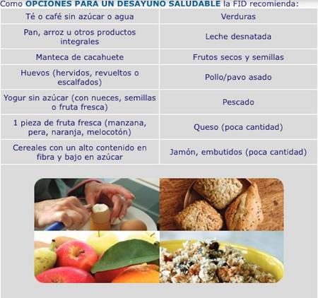 Diabetes Desayuno Si