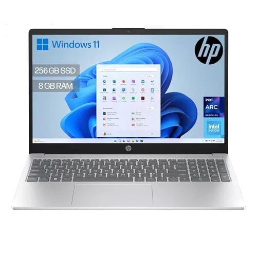HP 15-fd0374ns - Ordenador portátil de 15.6" FHD (Intel N100, 8GB RAM, 256GB SSD, Intel UHD, Windows 11)