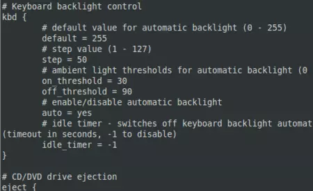 Configuración de pommed