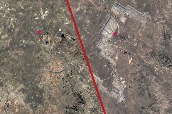 imagenes satélite mina EEUU