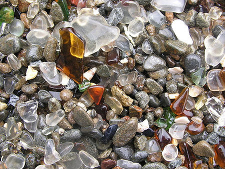 La Playa de Cristal de Mendocino (California)