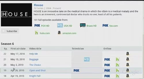 google tv guia programas servicios streaming