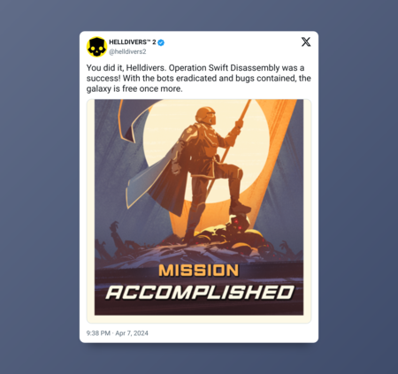 Helldivers 2 Victoria Tuit