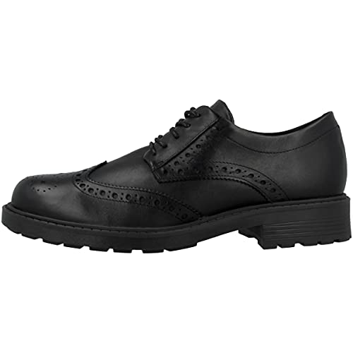 Clarks Orinoco2 Limit, Oxford Mujer, Black Leather, 38 EU