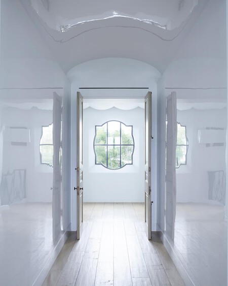 Two Views Of A Vaulted Corridor By Mcalpinehouse And Susanferrier At A Project In Naples Flor