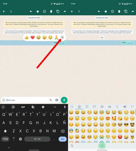 Whatsappの反応