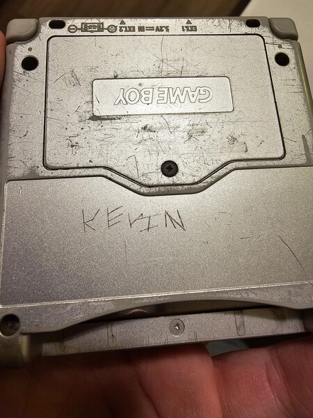 Game Boy Advance Sp Nombre Kevin