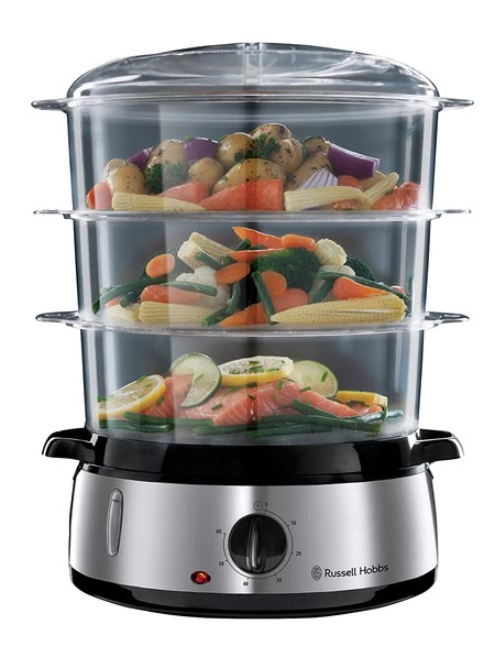 Oferta flash en la vaporera de tres recipientes Russell Hobbs 19270-56: hasta medianoche cuesta 29,50 euros en Amazon
