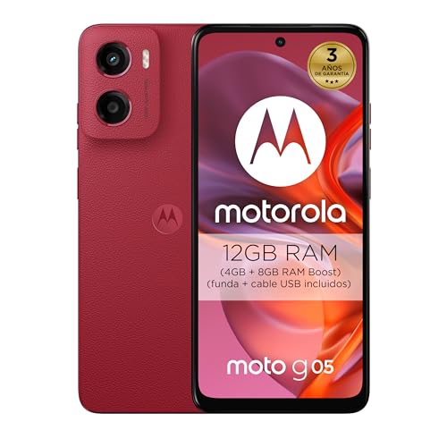 Moto g05 12GB (4G+8GB RAM Boost)/256GB Rojo
