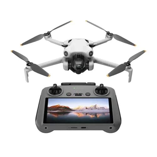 DJI Mini 4 Pro (DJI RC 2), dron mini plegable con cámara de vídeo 4K para adultos, menos de 249 g, 34 min de tiempo de vuelo, transmisión de vídeo a 20 km, detección con visión omnidireccional