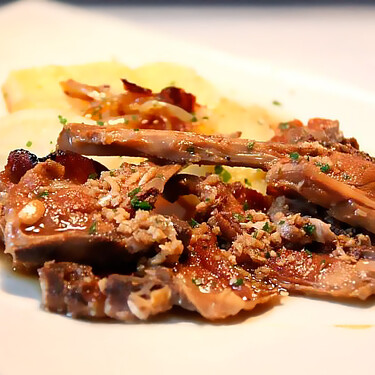 Chuletillas de cordero al ajo cabañil. Receta