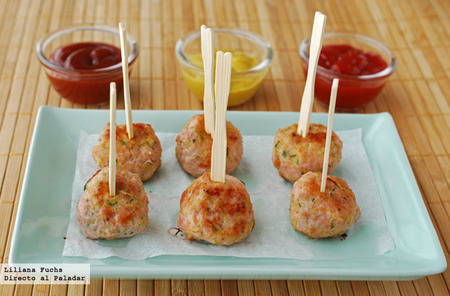 Receta de mini albóndigas de pavo especiadas con calabacín