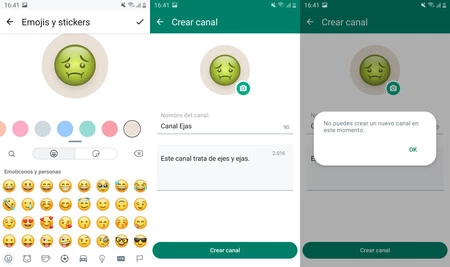 チャンネルを強制的に作成しようとすると、WhatsApp でエラーが発生します