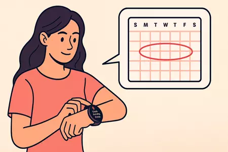 ciclo menstrual en Galaxy Watch