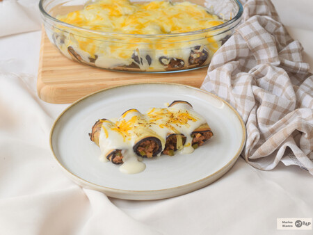 Canelones de berenjena, una receta casera muy sencilla y apetitosa