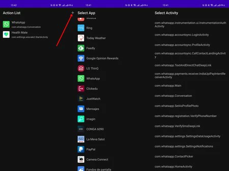 QuickRoute を使用すると、アプリのアクティビティをクイック アクセスとして追加することもできます