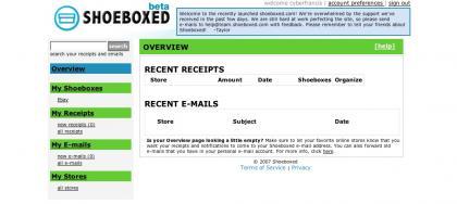 Shoeboxed, tu bandeja de entrada para las compras que realices online